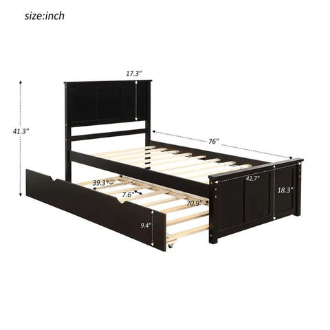 Trundle Bed: Twin Daybed with Trundle