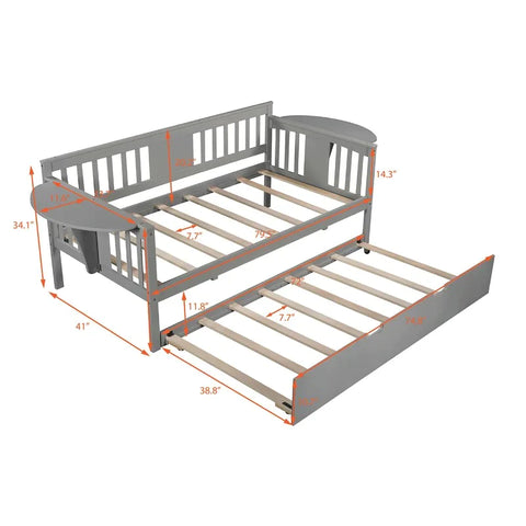 Trundle Bed: Twin Daybed with Trundle