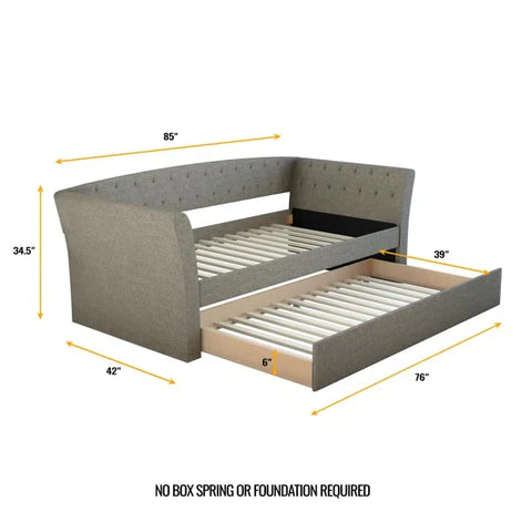 Trundle Bed: Twin Daybed with Trundle