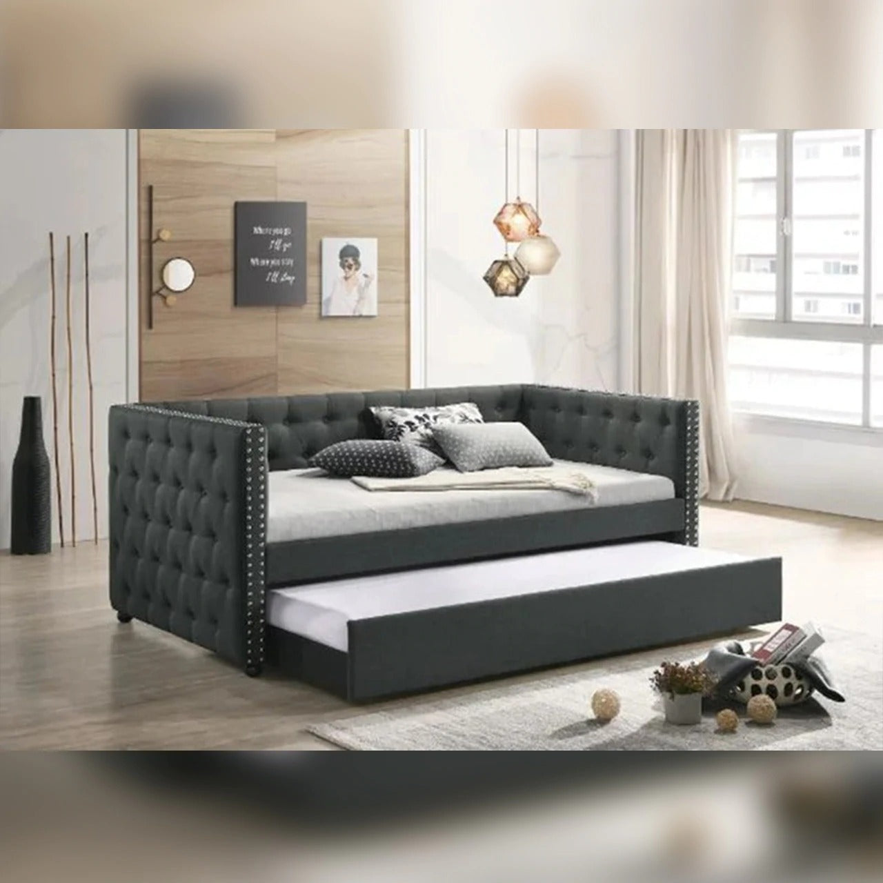 Trundle Bed, Trundle, Pull Out Bed, Rolling Bed, Trundle Bed With Storage