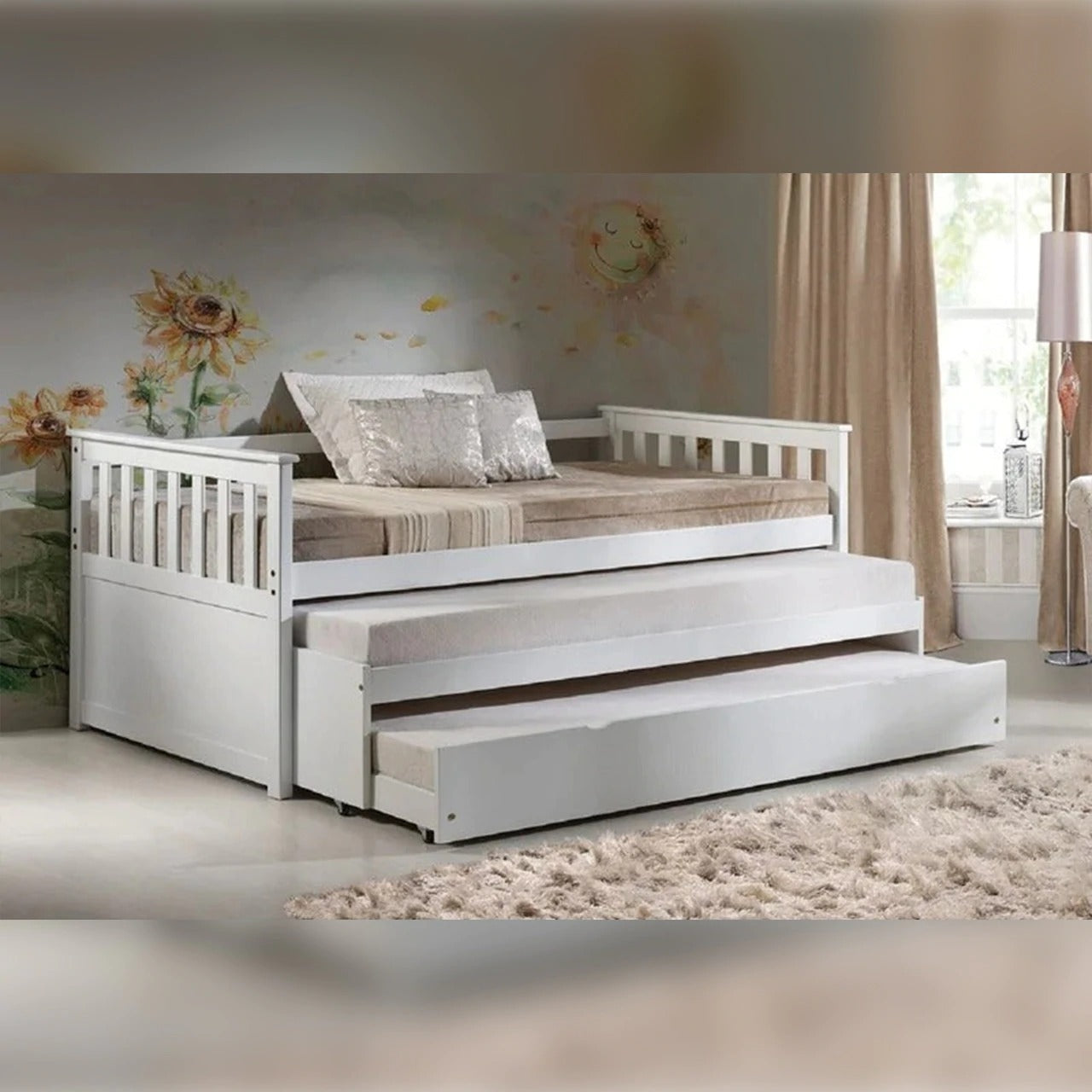 Trundle Bed, Trundle, Pull Out Bed, Rolling Bed, Trundle Bed With Storage