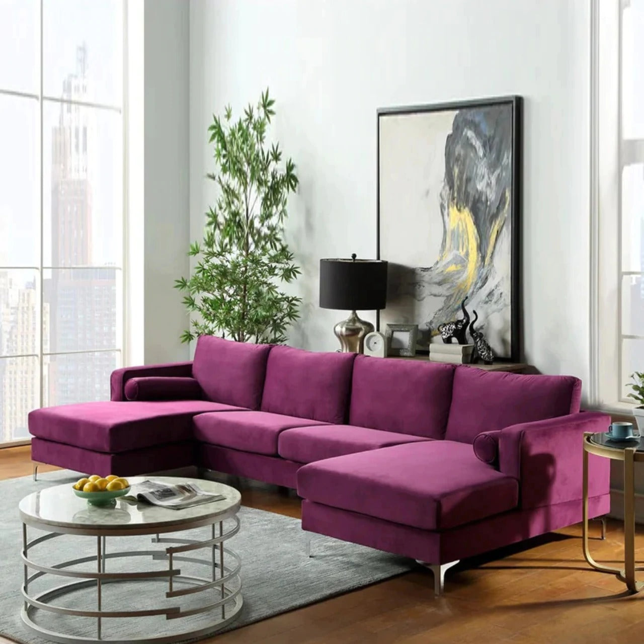 U Shape Sofa Design, Modern U Shaped Sofa Designs, Latest Designs Of U Shape Sofa Set, Trending U Shape Sofa Designs, U Shape Reversible Corner Sofa Set Designs