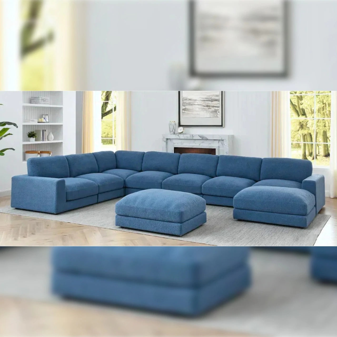 U Shape Sofa Design, Modern U Shaped Sofa Designs, Latest Designs Of U Shape Sofa Set, Trending U Shape Sofa Designs, U Shape Reversible Corner Sofa Set Designs