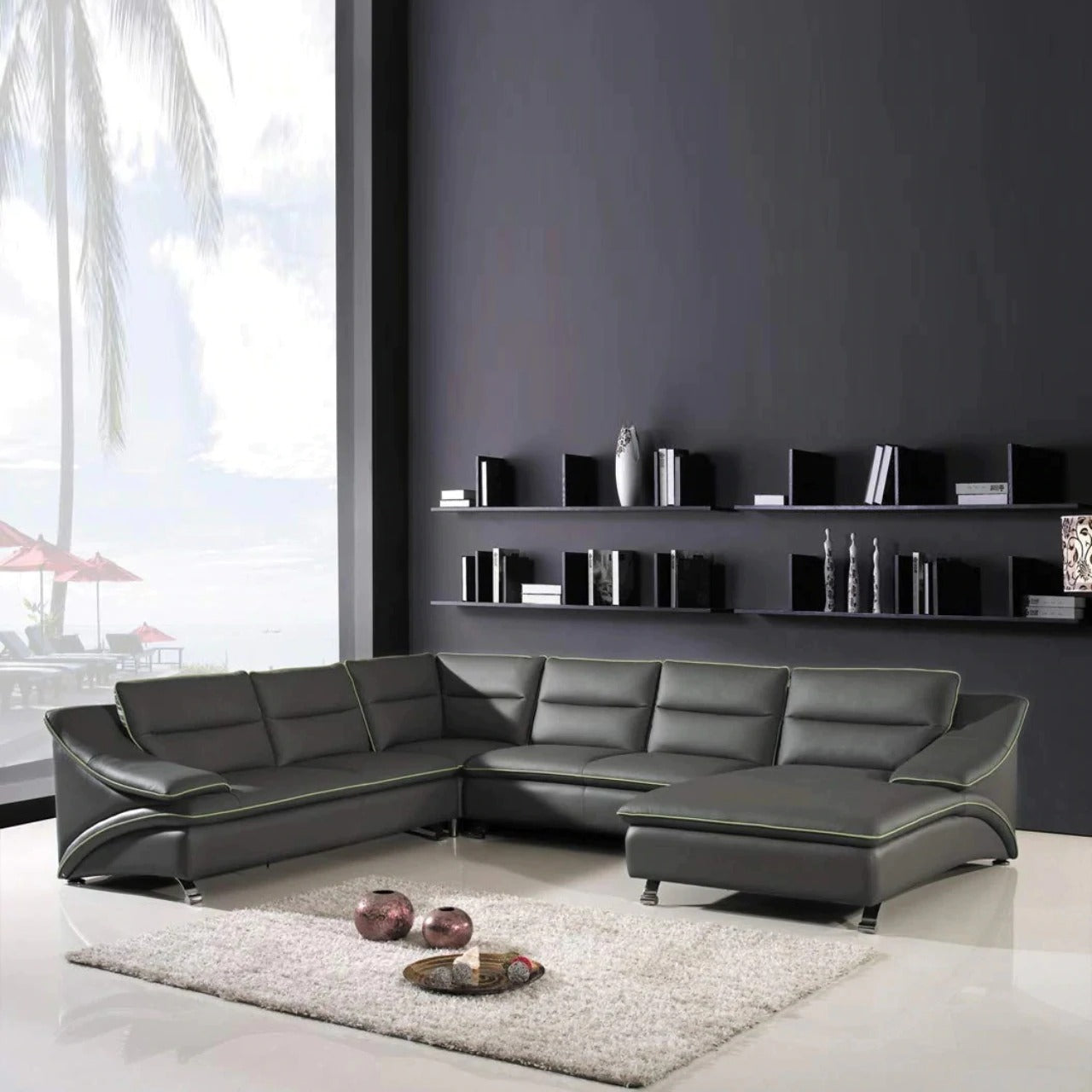 U Shape Sofa Design, Modern U Shaped Sofa Designs, Latest Designs Of U Shape Sofa Set, Trending U Shape Sofa Designs, U Shape Reversible Corner Sofa Set Designs