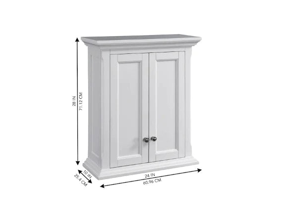 Wall Cabinets: 24'' W x 28'' H x 8'' D Wall Mounted Cabinet