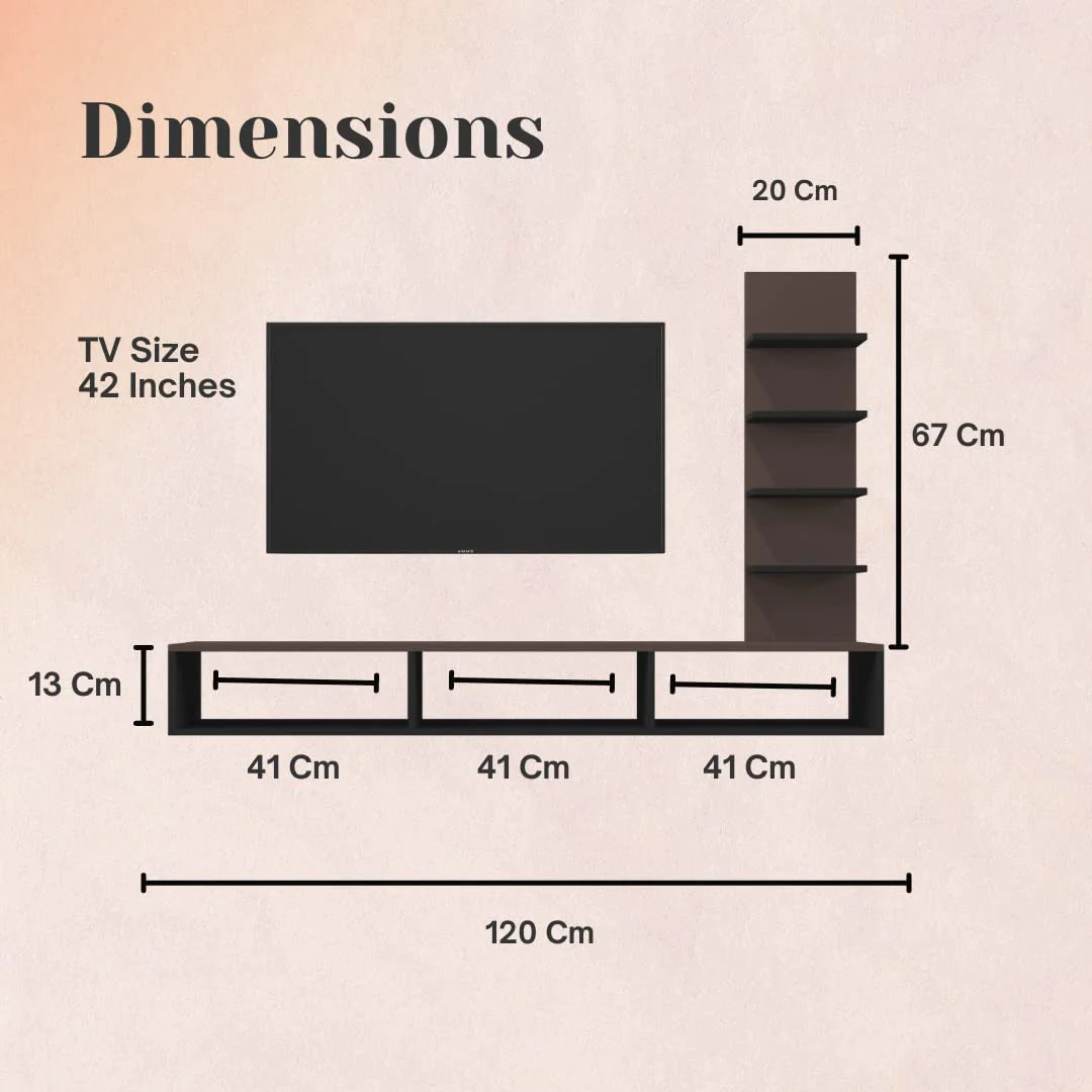 Wall Mount TV Unit: Wooden Wall Mount TV Panel or Wooden Showcase TV Stand