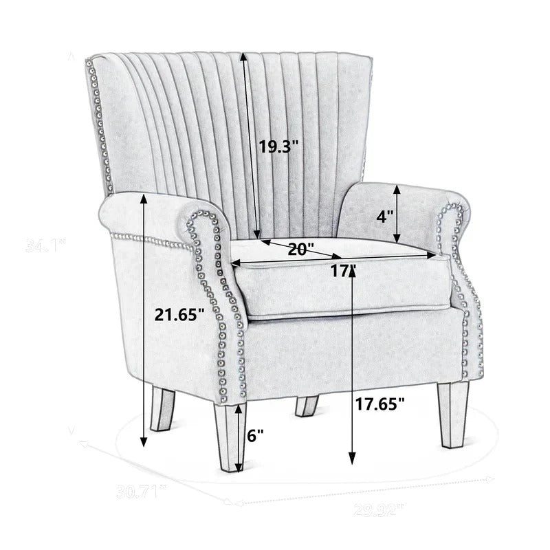 Wing Chair: Fiuano 30.03'' Wide Wingback Chair