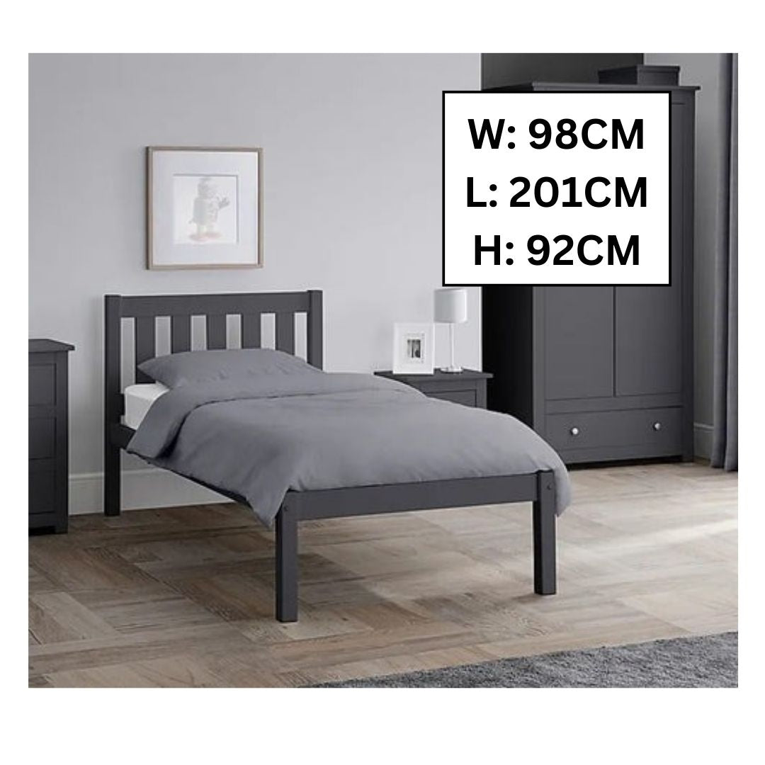 Single Bed: Classic Wooden Single Bed