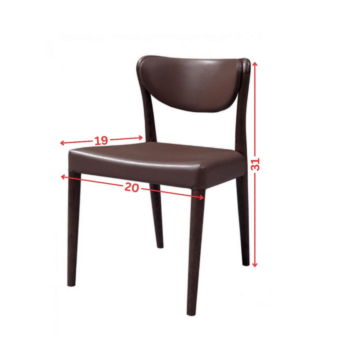 Dining Chair: JOI Modern Brown Oak Dining Chair