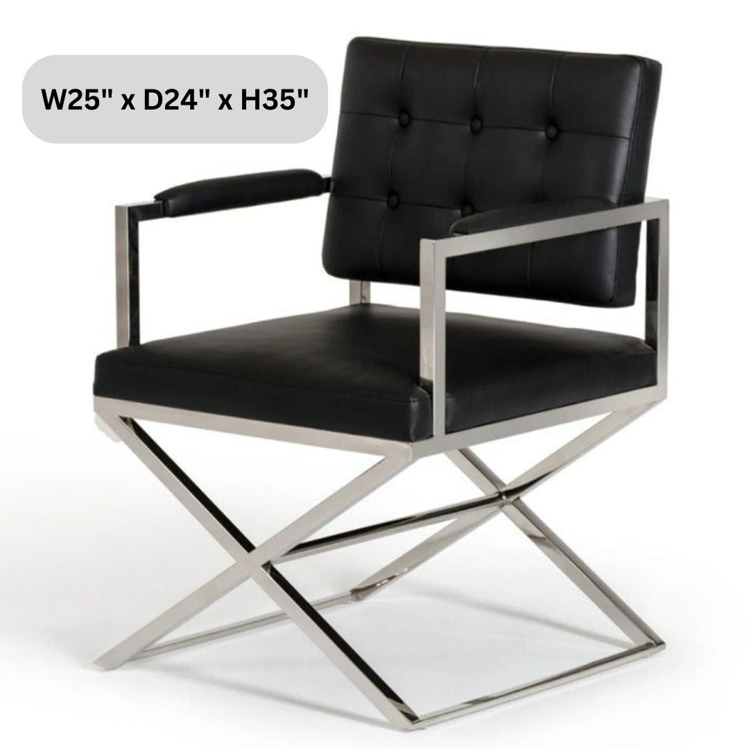 Dining Chair: STING Modern Black Dining Chair