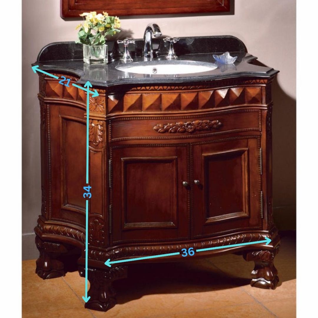 Single Sink Vanities: 36 in. Single Bathroom Vanity