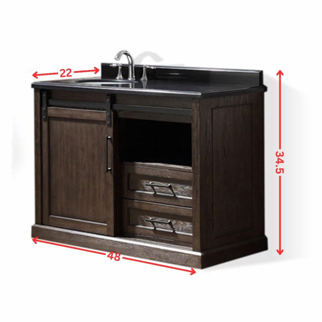 Single Sink Vanities: 48 in. Single Bathroom Vanity