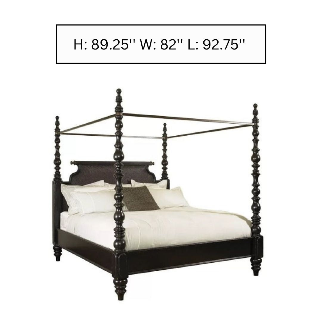 Poster Bed: Solid Wood Bed