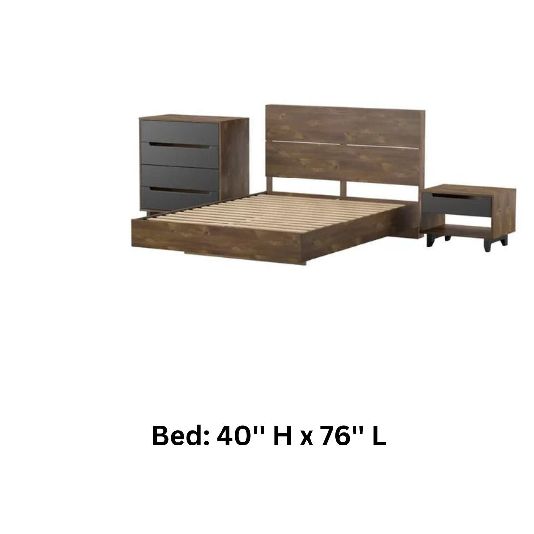 Bedroom Set: Platform 2 Piece Bedroom Set
