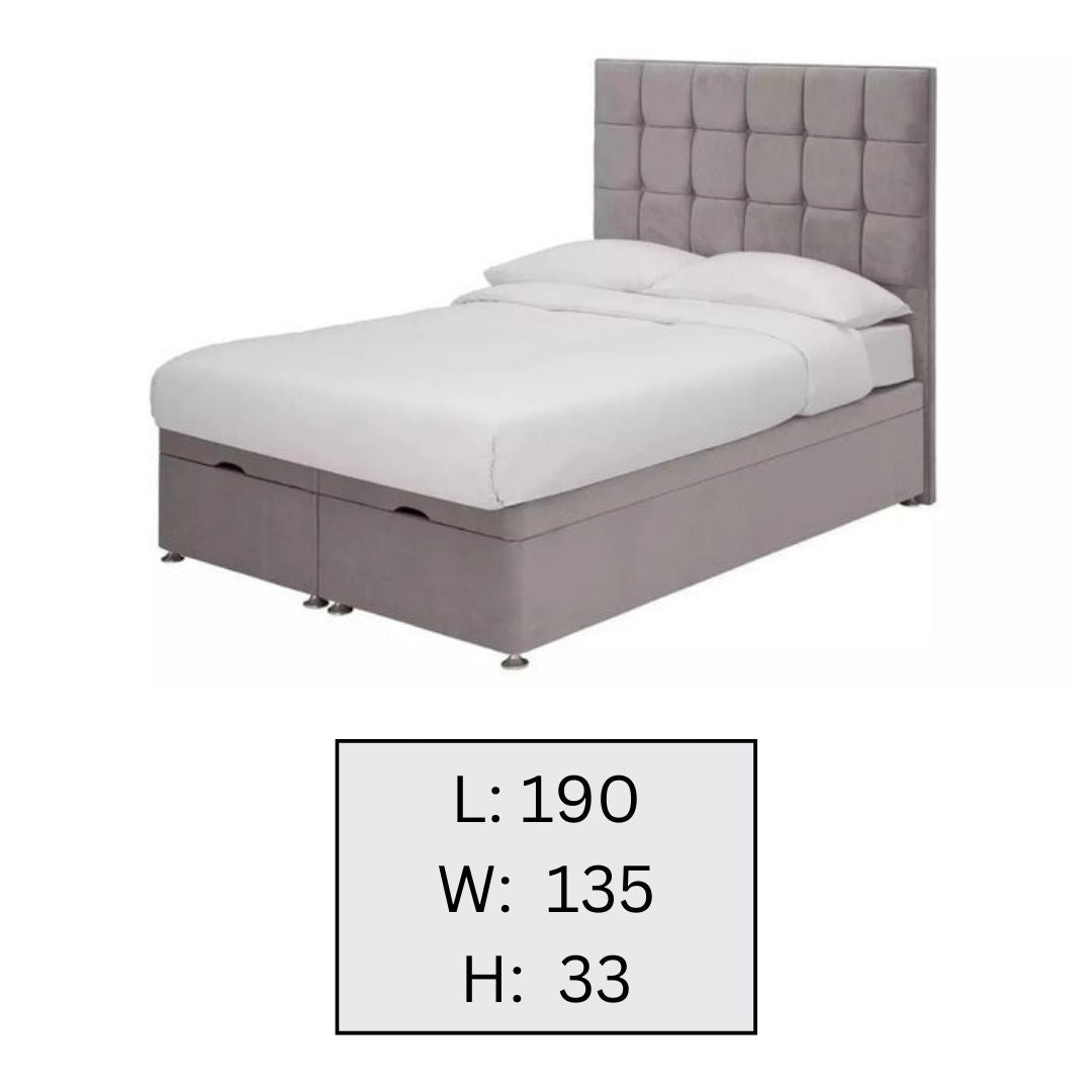 Double Bed: Modern Ottoman Double Hydraulic Bed