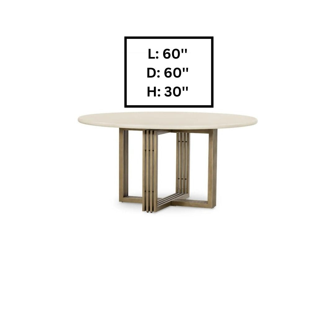 Round Dining Table: 60" Pedestal Dining Table
