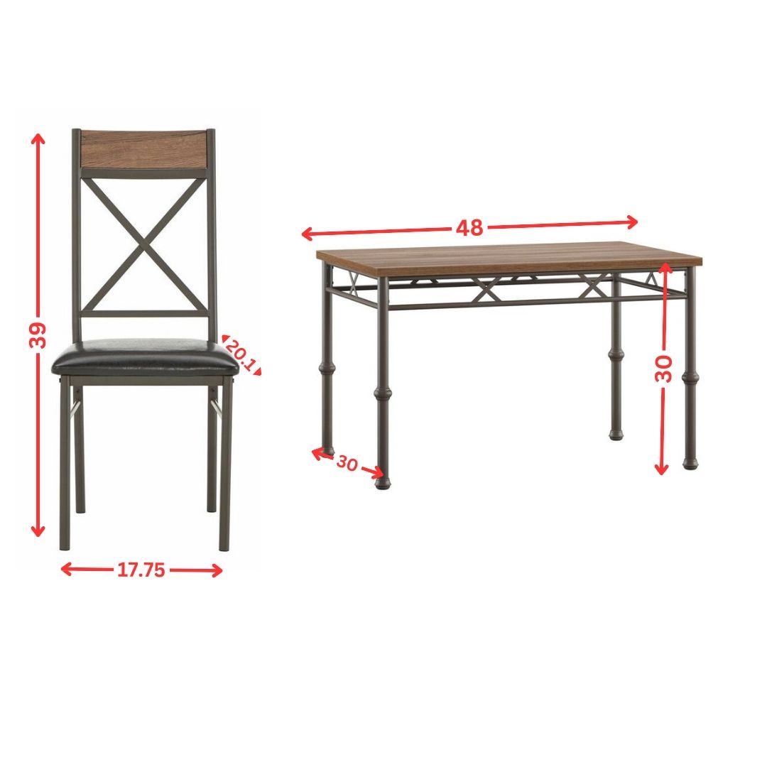 Dining Set : Metal 4 Seater Dining Set