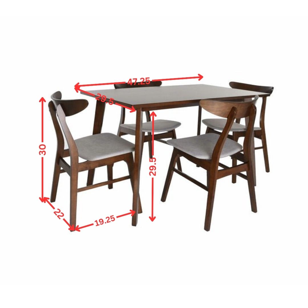 Dining Set : 4 Seater Rectangular Dining table & Chair