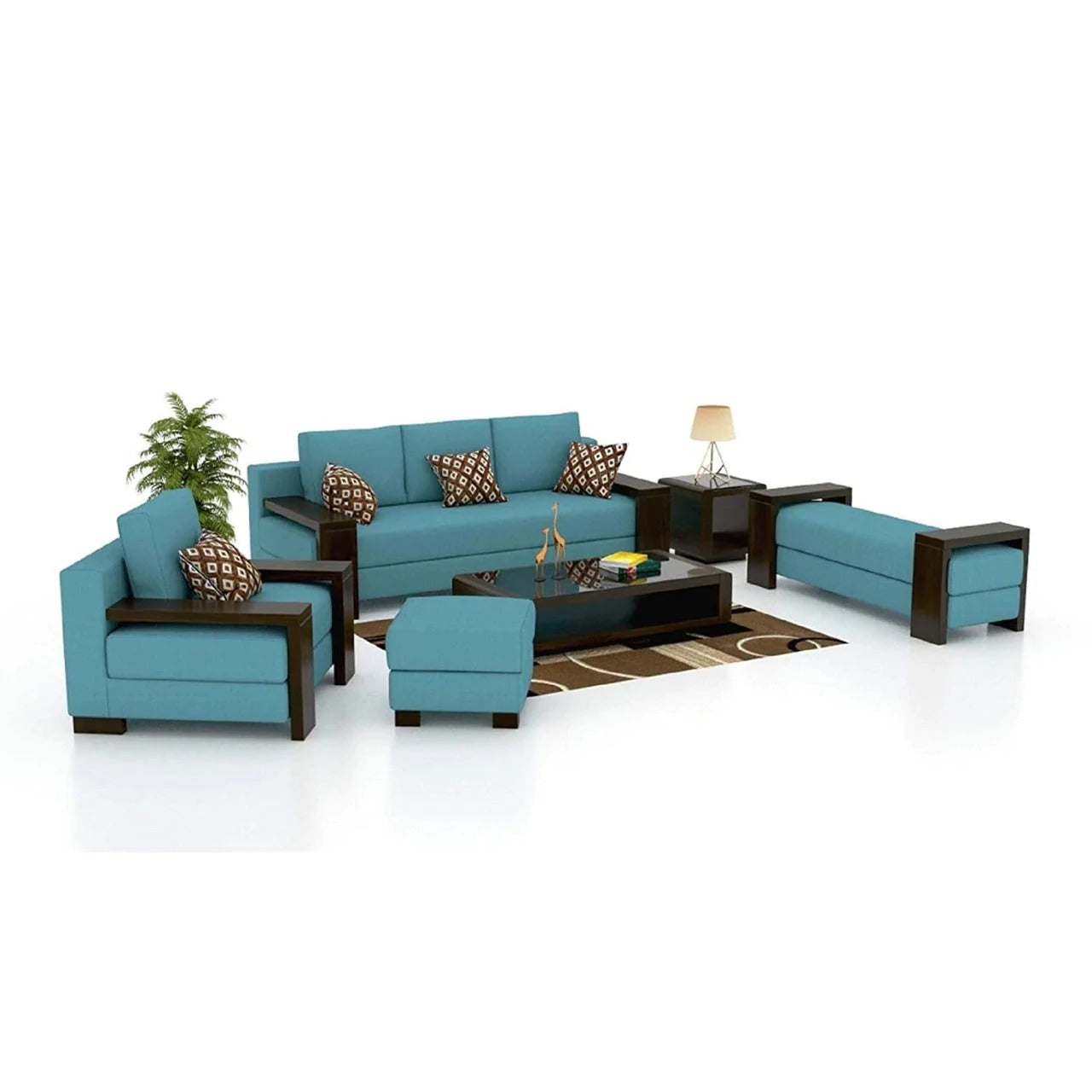 wooden sofa set