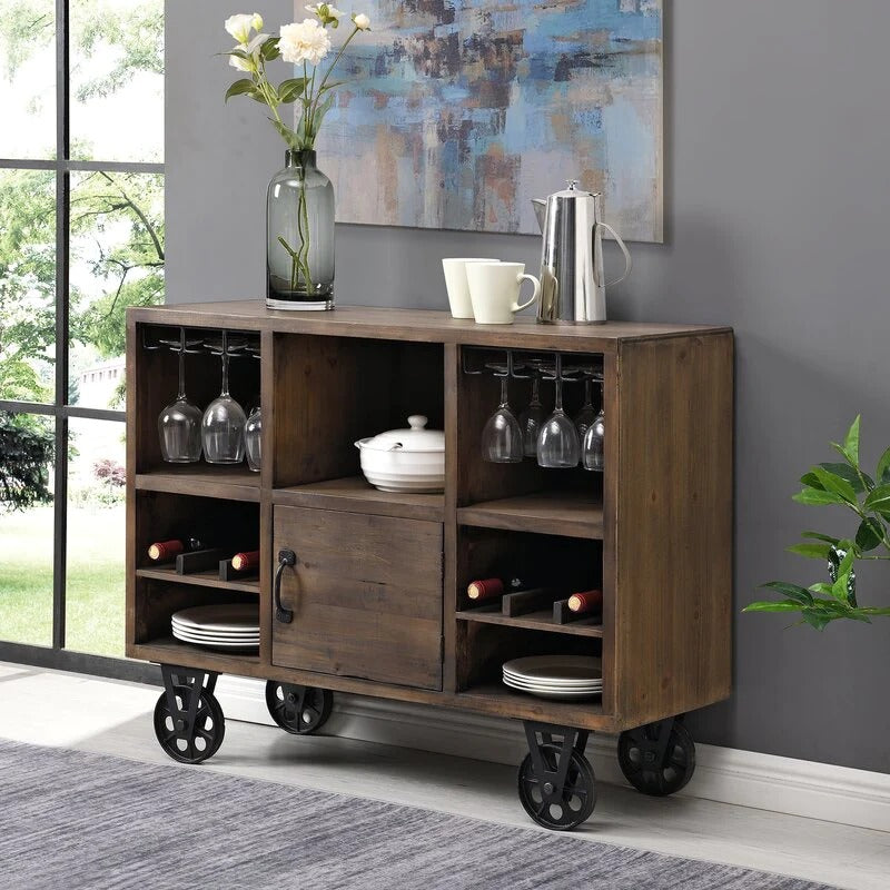 Serving Trolley, Bar Trolley, Bar Cart, Trolley Table, Food Serving Trolley, Wooden Trolley