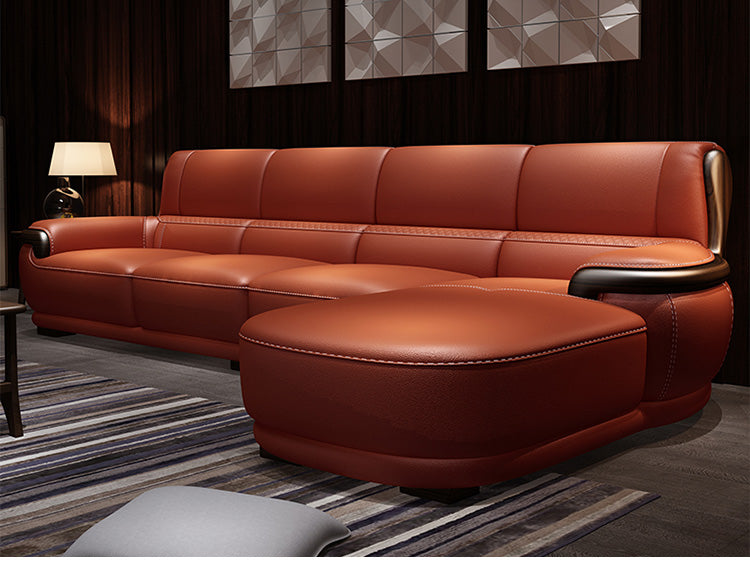 durable leather look sofa