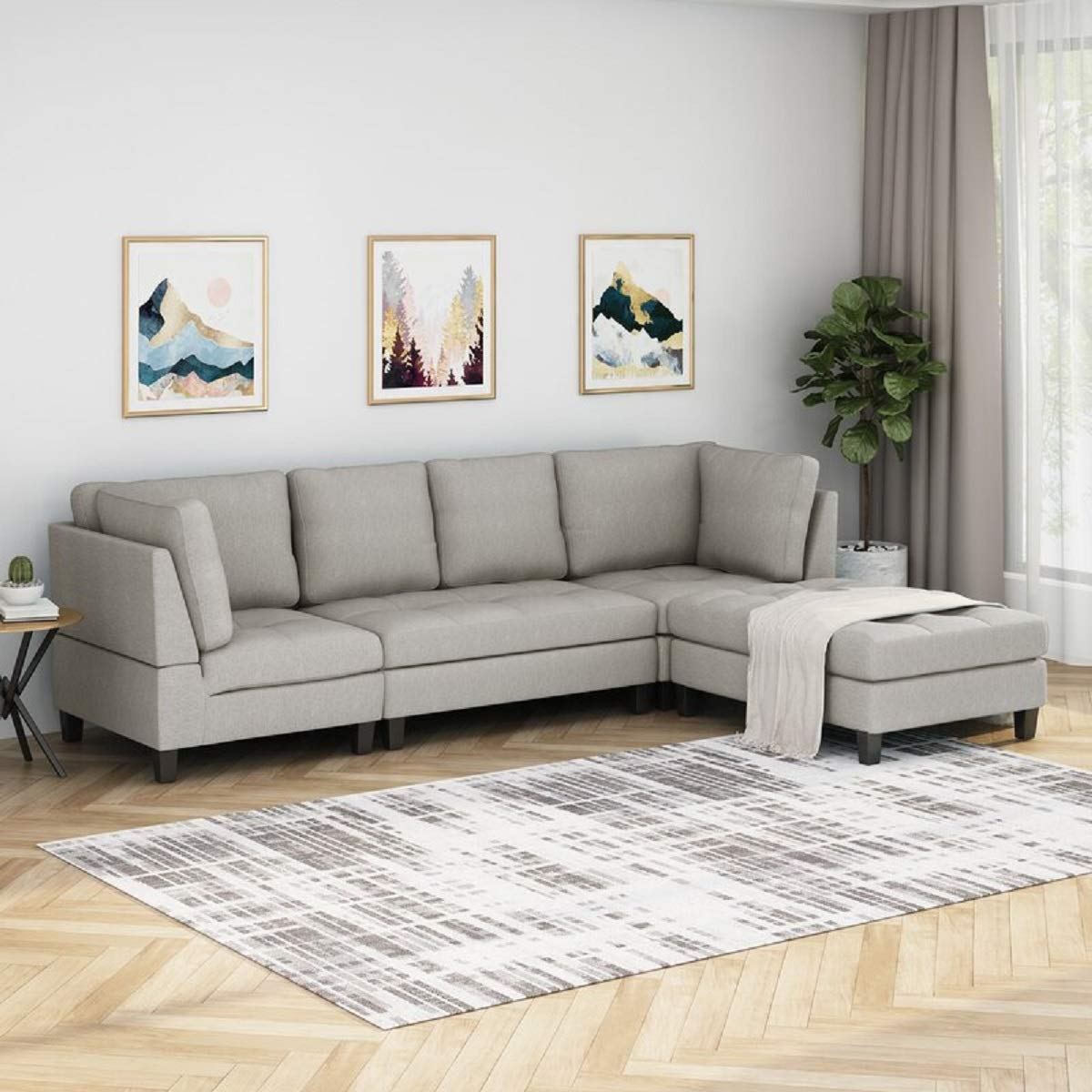 l shaped 6 seater sofa