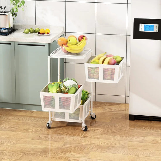 Kitchen Racks: Gellan 24 H x 15 W x 11.8 D Kitchen Storage Rack