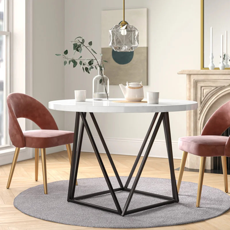 modern iron dining table