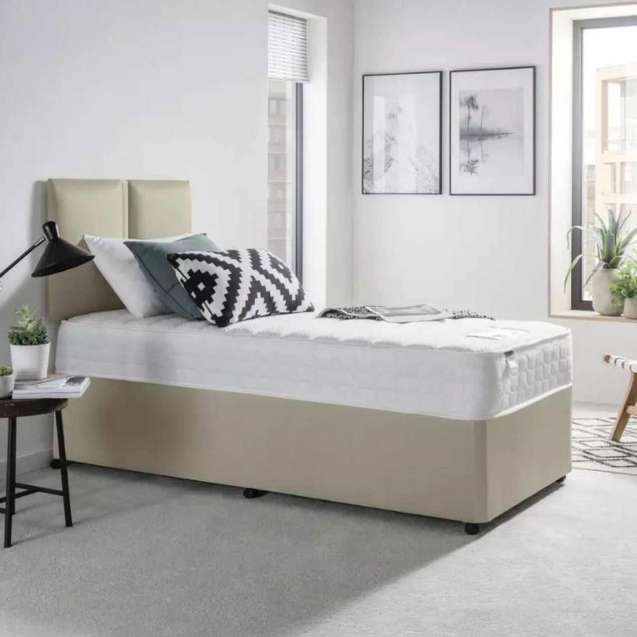 simple double bed designs with box