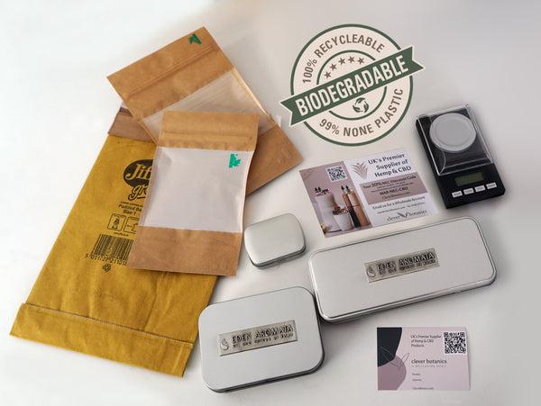 BioDegradable Packaging on all product shipping @cleverbotanics