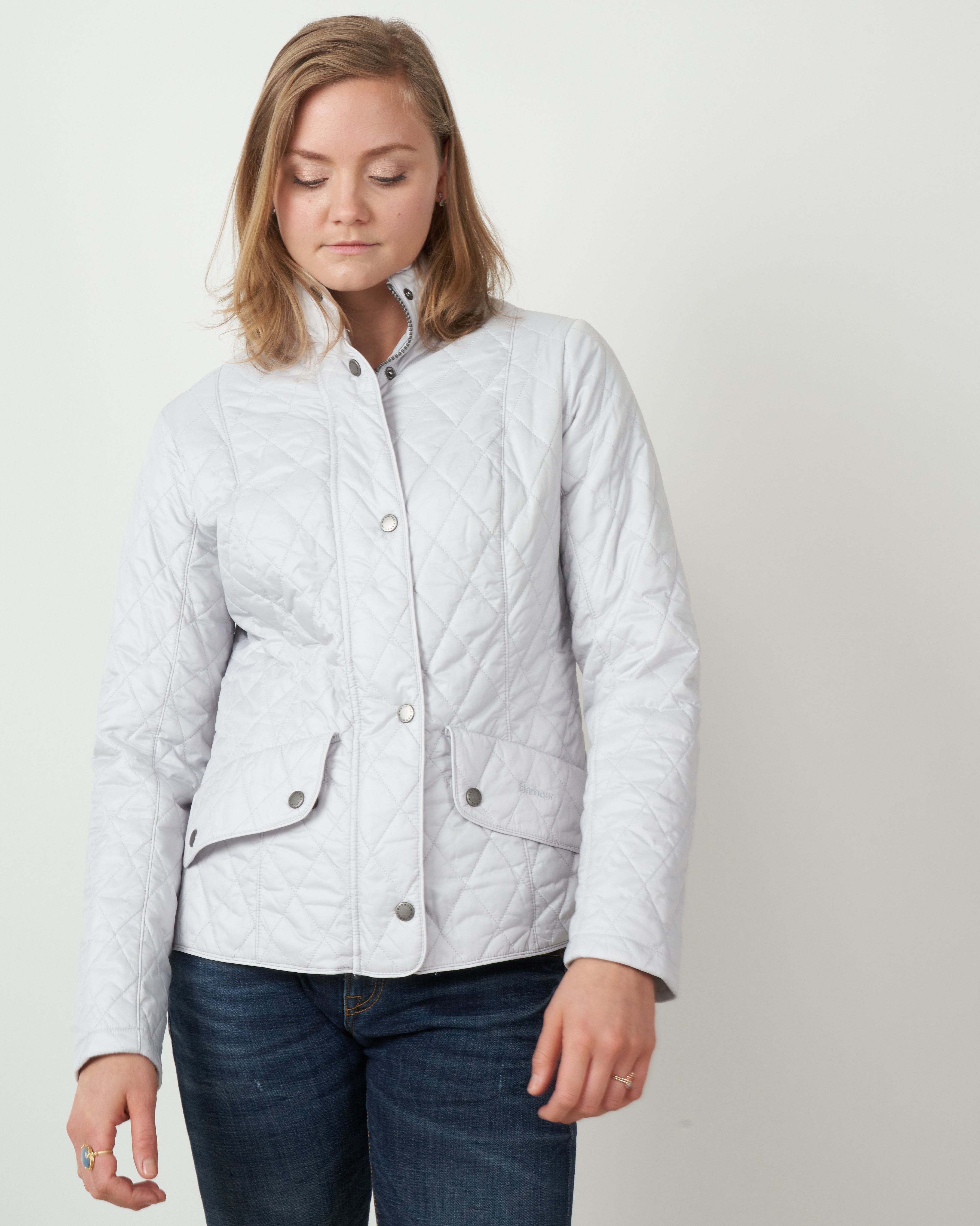 ice white barbour jacket