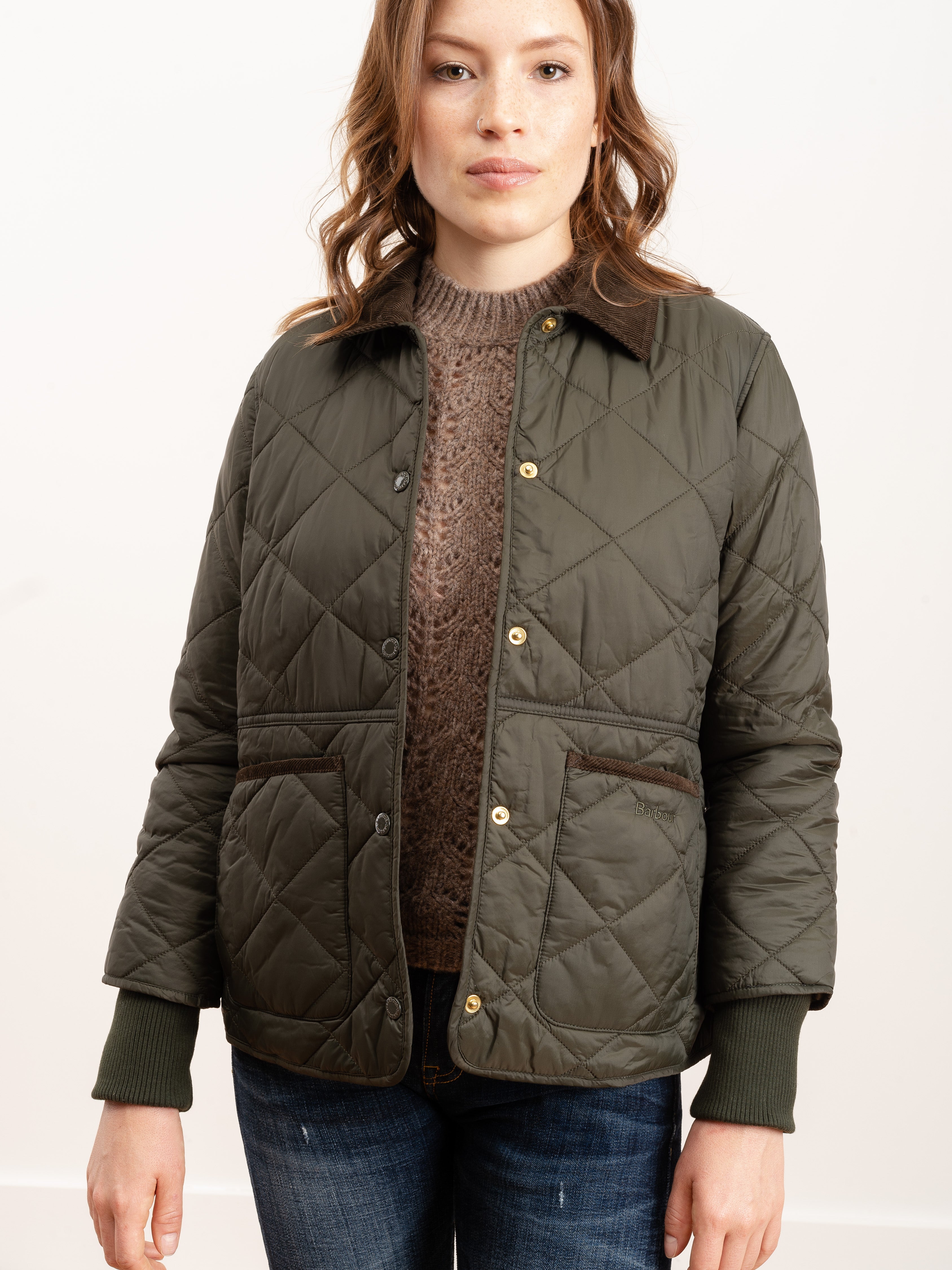 Barbour Silchester Quilted Coat Sage