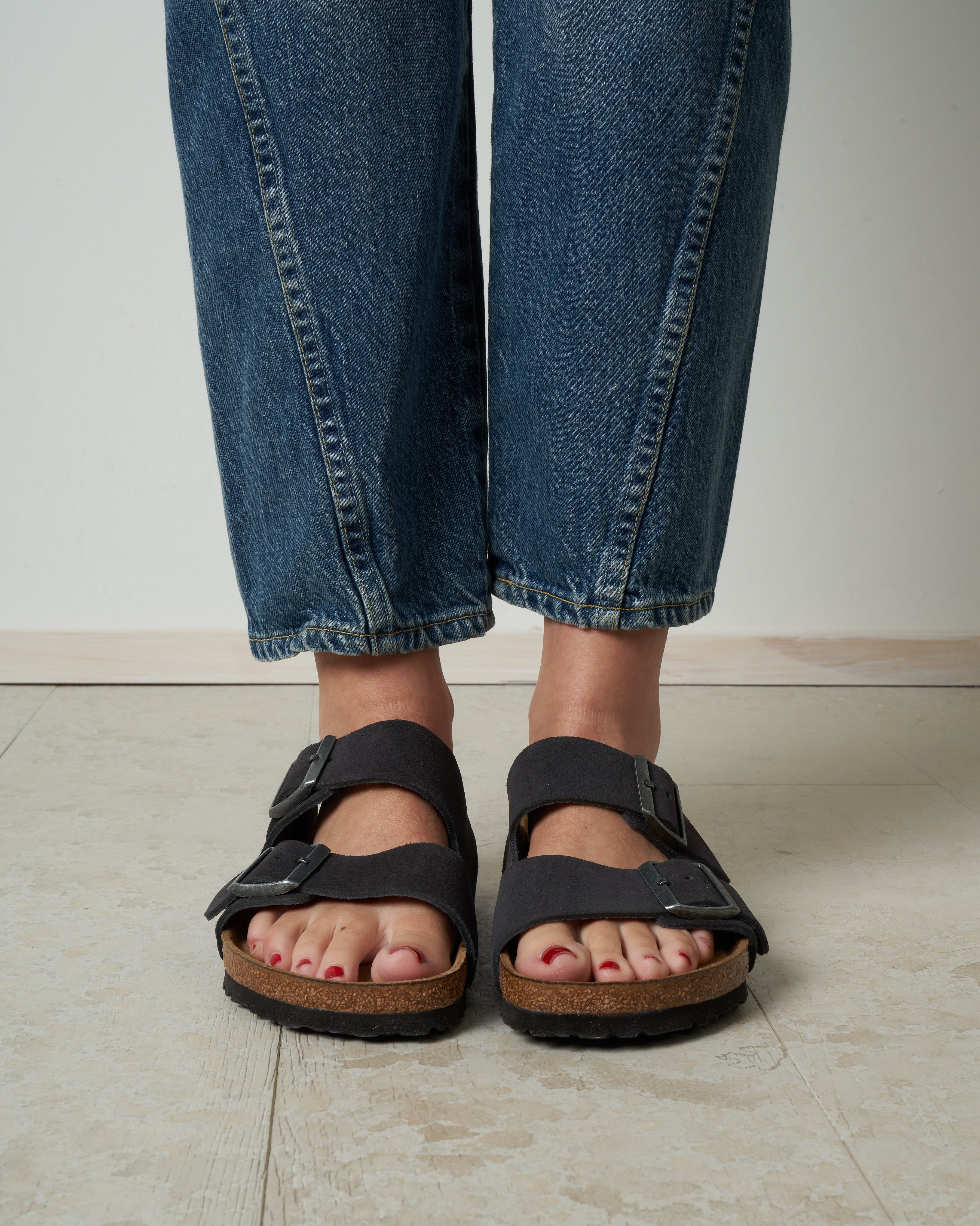 velvet grey suede birkenstock