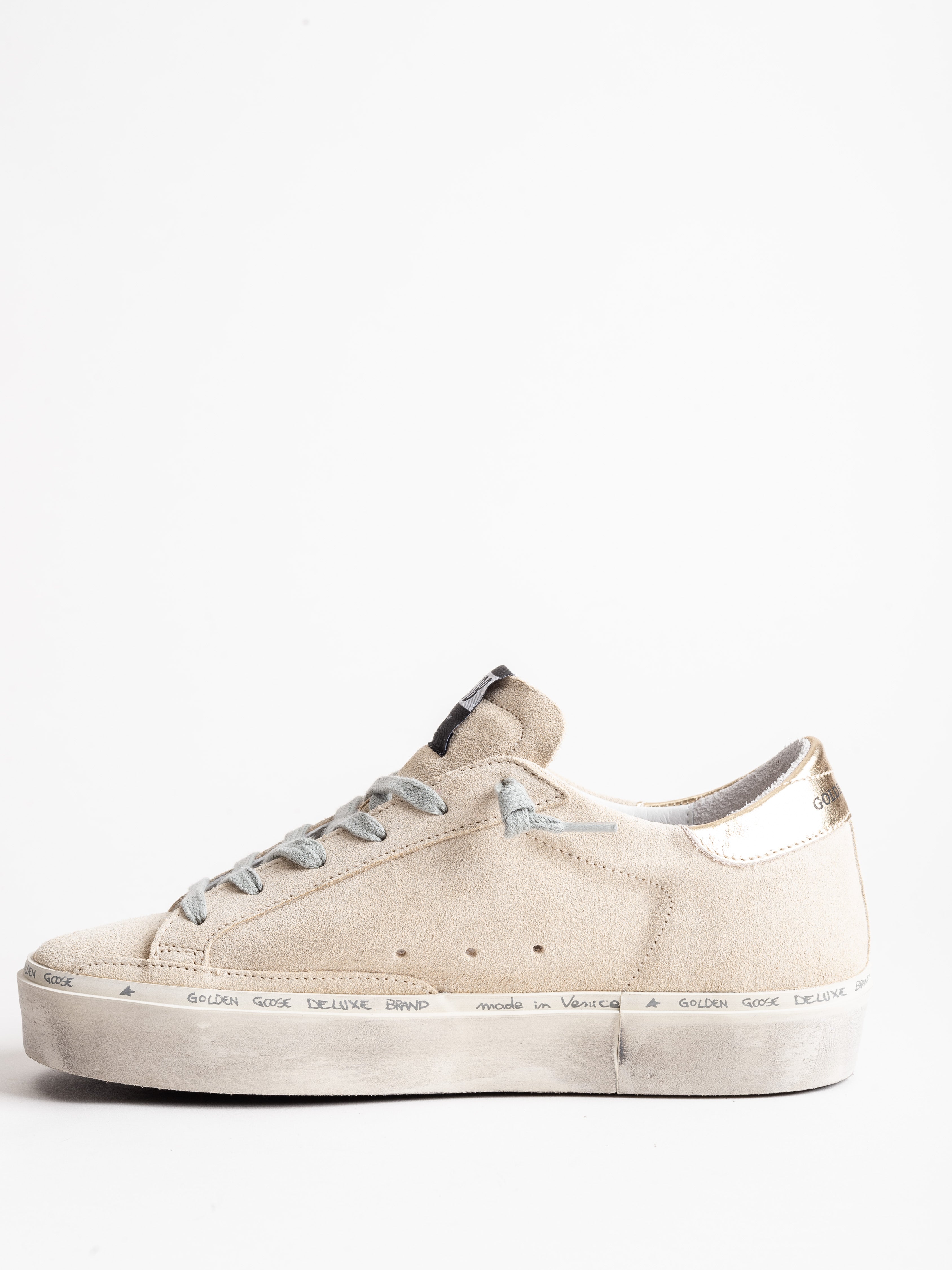 Golden Goose Sneakers Hi Star Pearl Suede-Cocco Glitter Star – scarpa