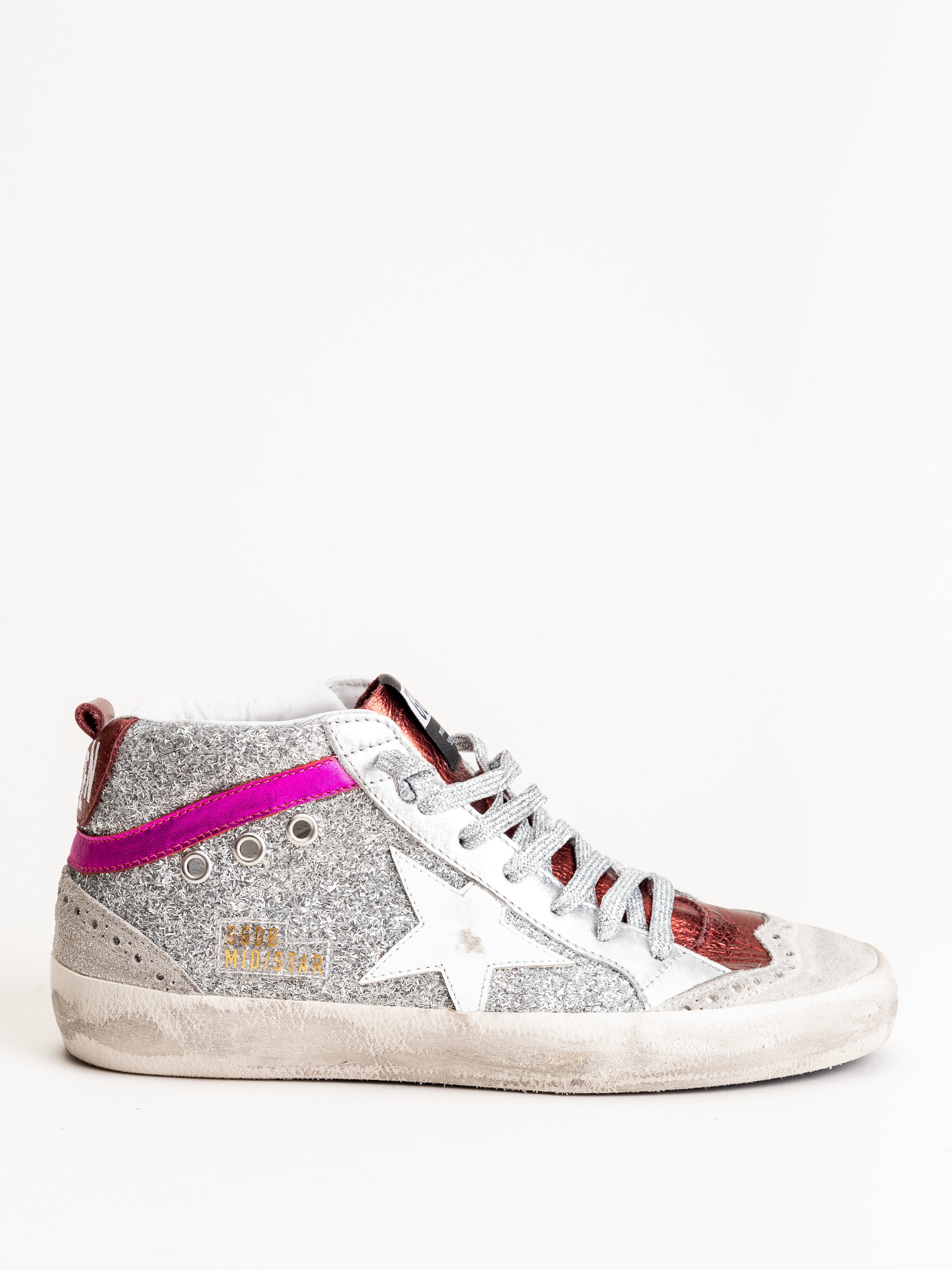 golden goose glitter pink star