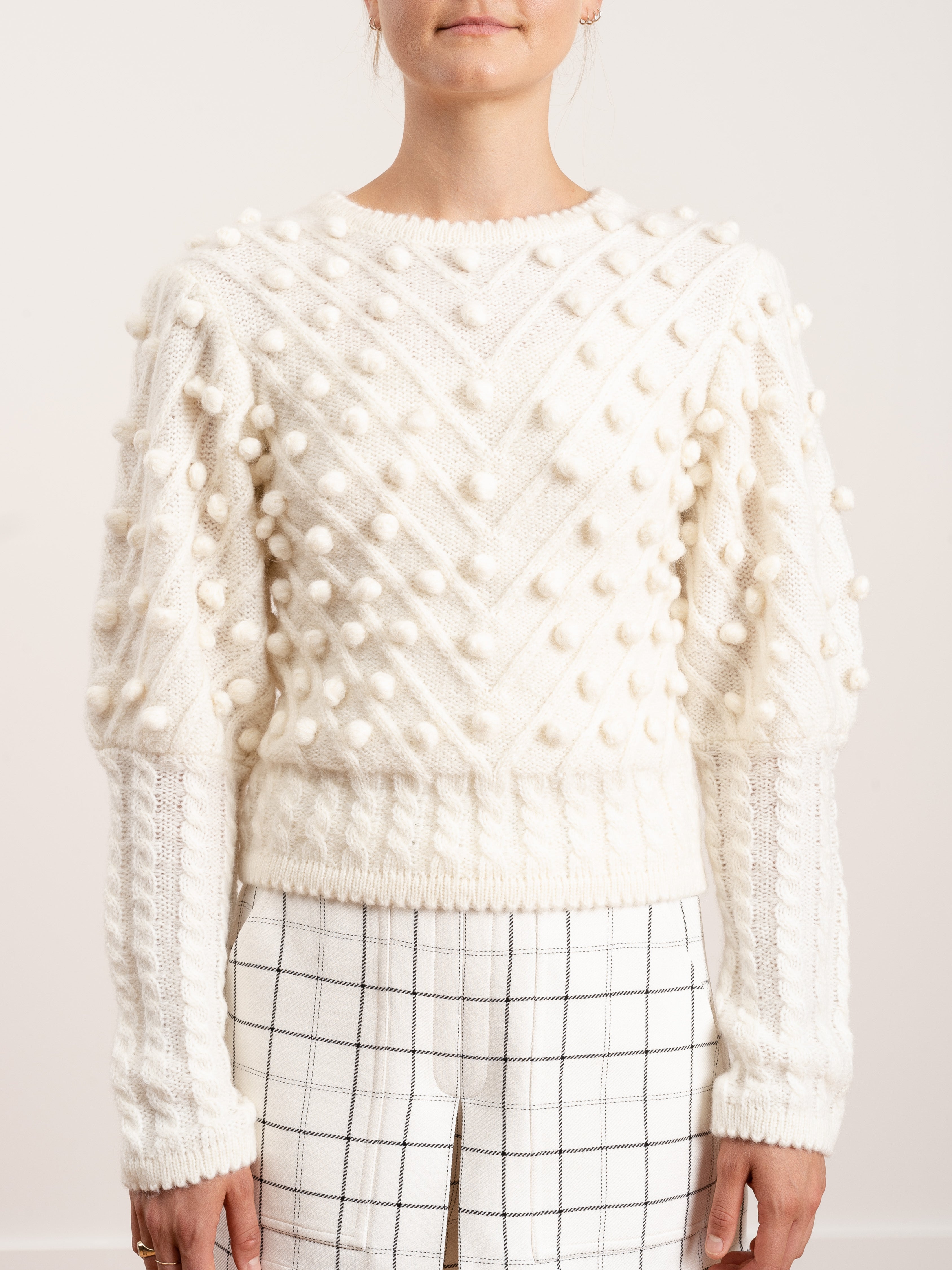 Hotel Particulier Popcorn Pullover Sweater Ivory – scarpa