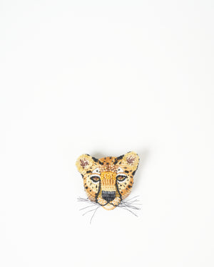 cheetah brooch pin