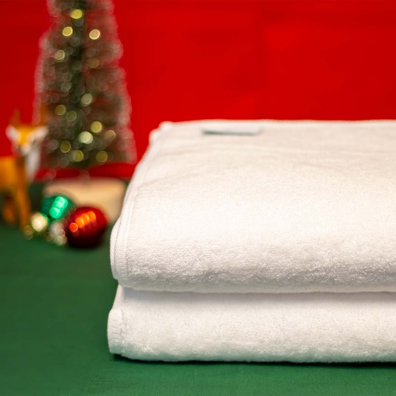 Bamboo Bath Towel 27.5” x 55” Set of 2, Holiday GIft Set