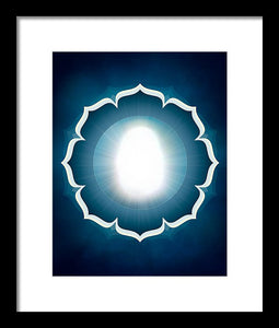 The Great Compassionate Light W/ Petals - Framed Print