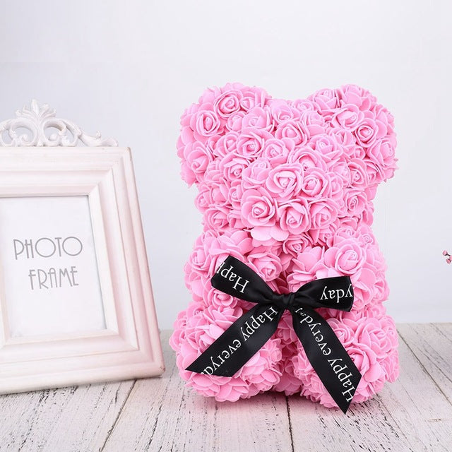 handmade luxury rose teddy bear