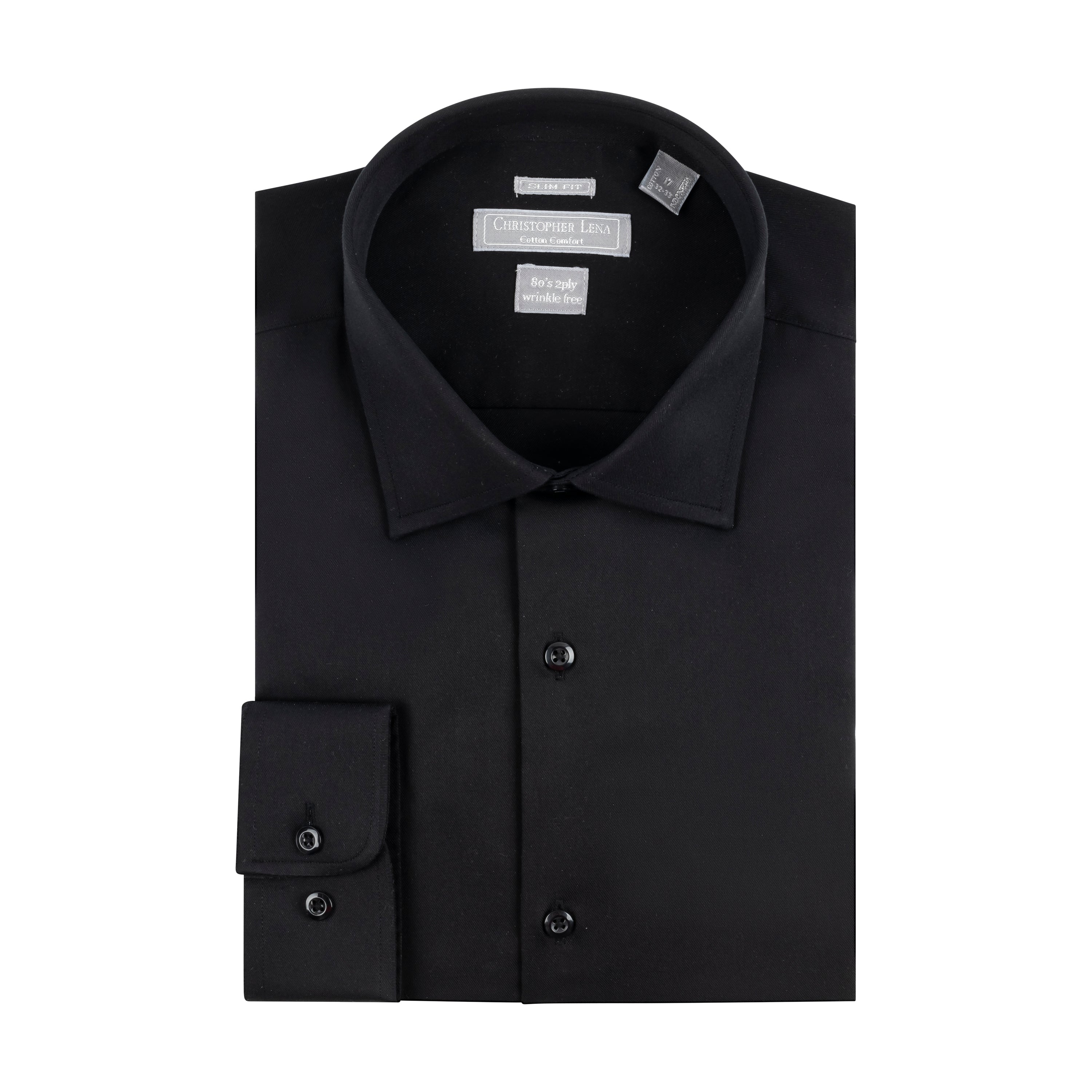 CHRISTOPHER LENA SLIM FIT COTTON TWILL DRESS SHIRT (more colors ...