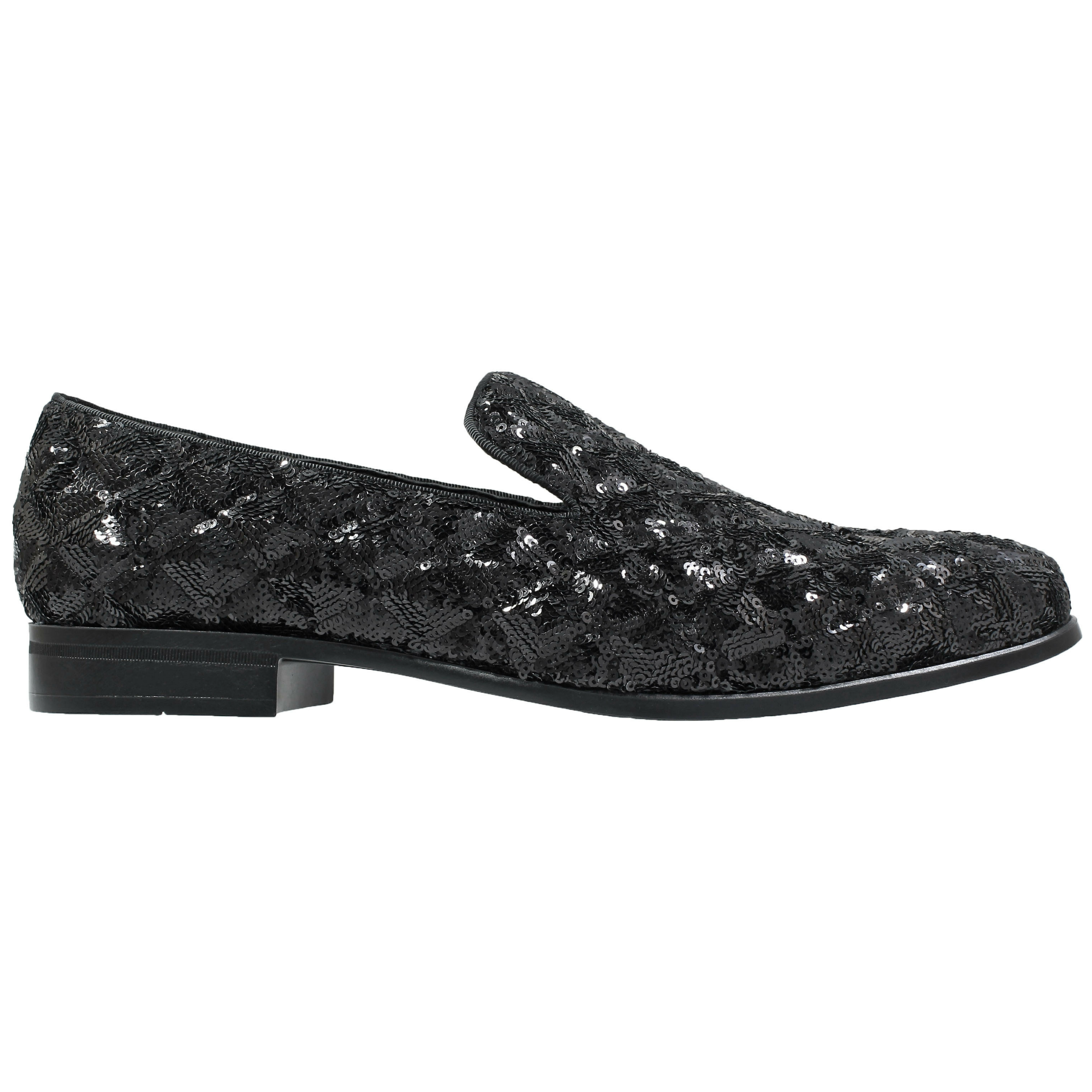 STACY ADAMS BLACK SEQUINED FORMAL 
