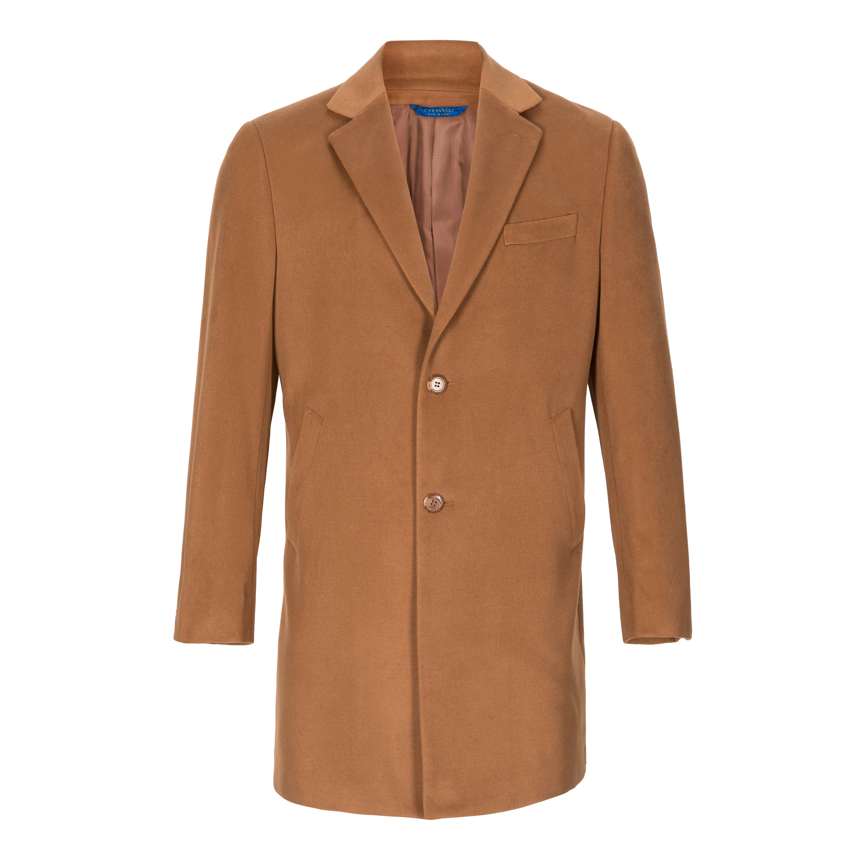 calvin klein camel topcoat