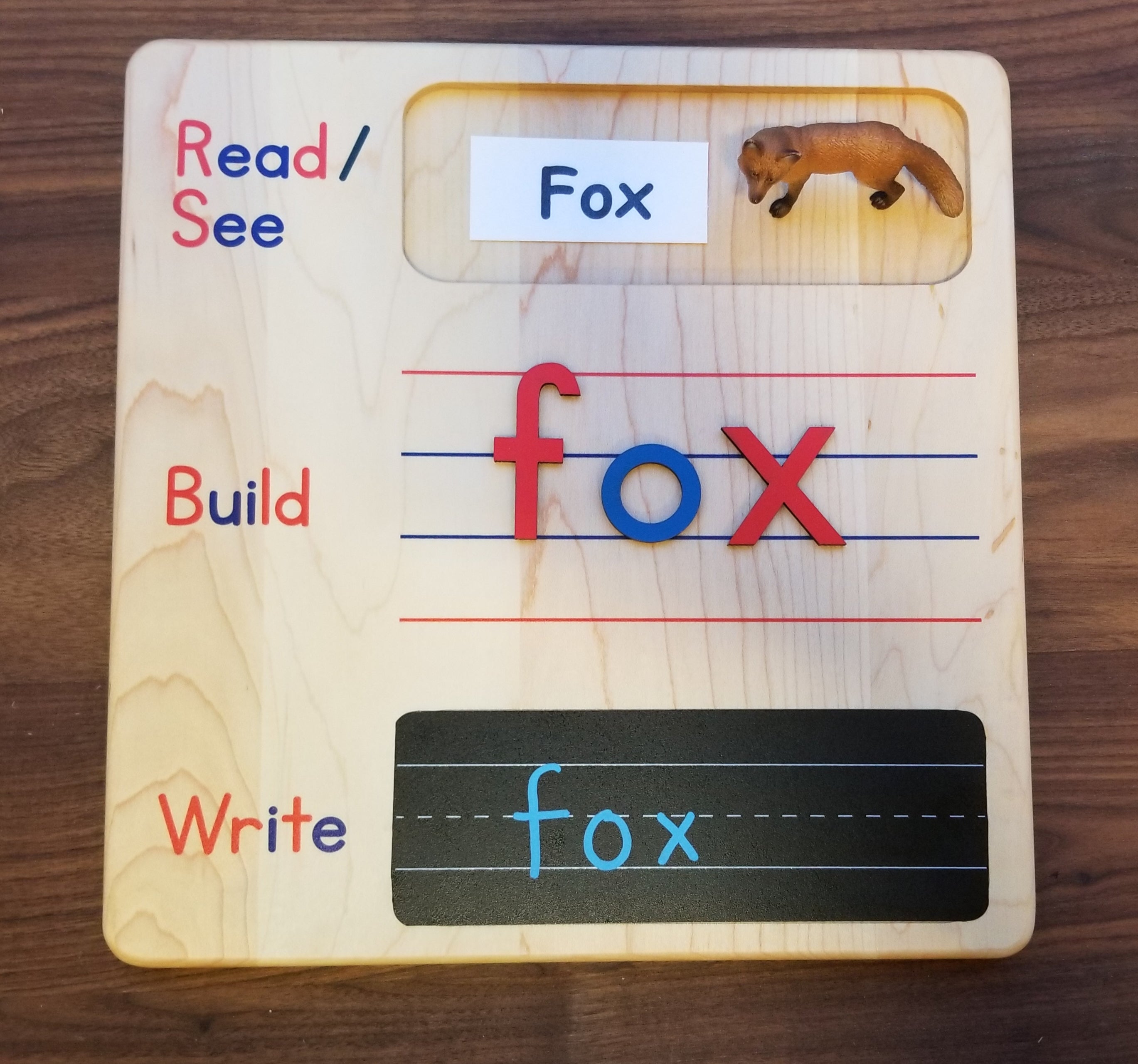 Read build write board - spelling board - writing board - CVC word building mat - language kindergarten