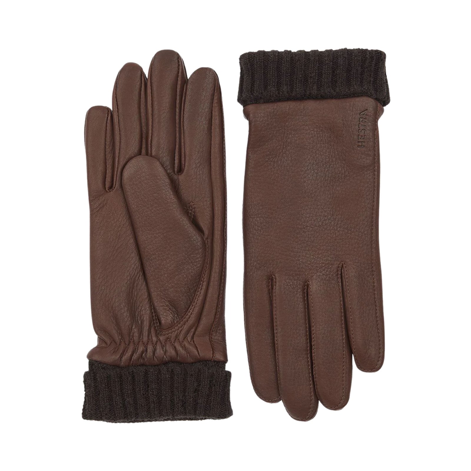 Womens Hestra Deerskin Primaloft Après Glove - Black - Snowscene