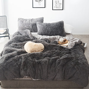 fleece bedding grey