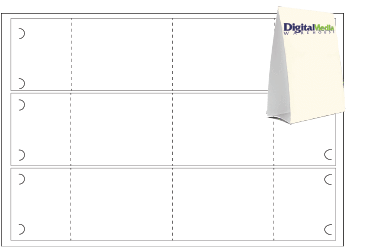 12 x 18 Table Tent 3-Up | 4 x 6