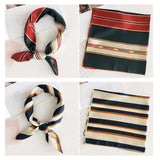 Scarf Small Square Satin Head Scarf for Women