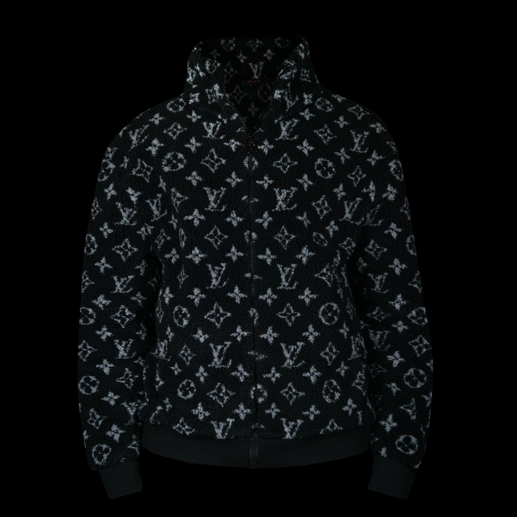 Louis Vuitton Supreme Monogrammed Leather Bomber Jacket