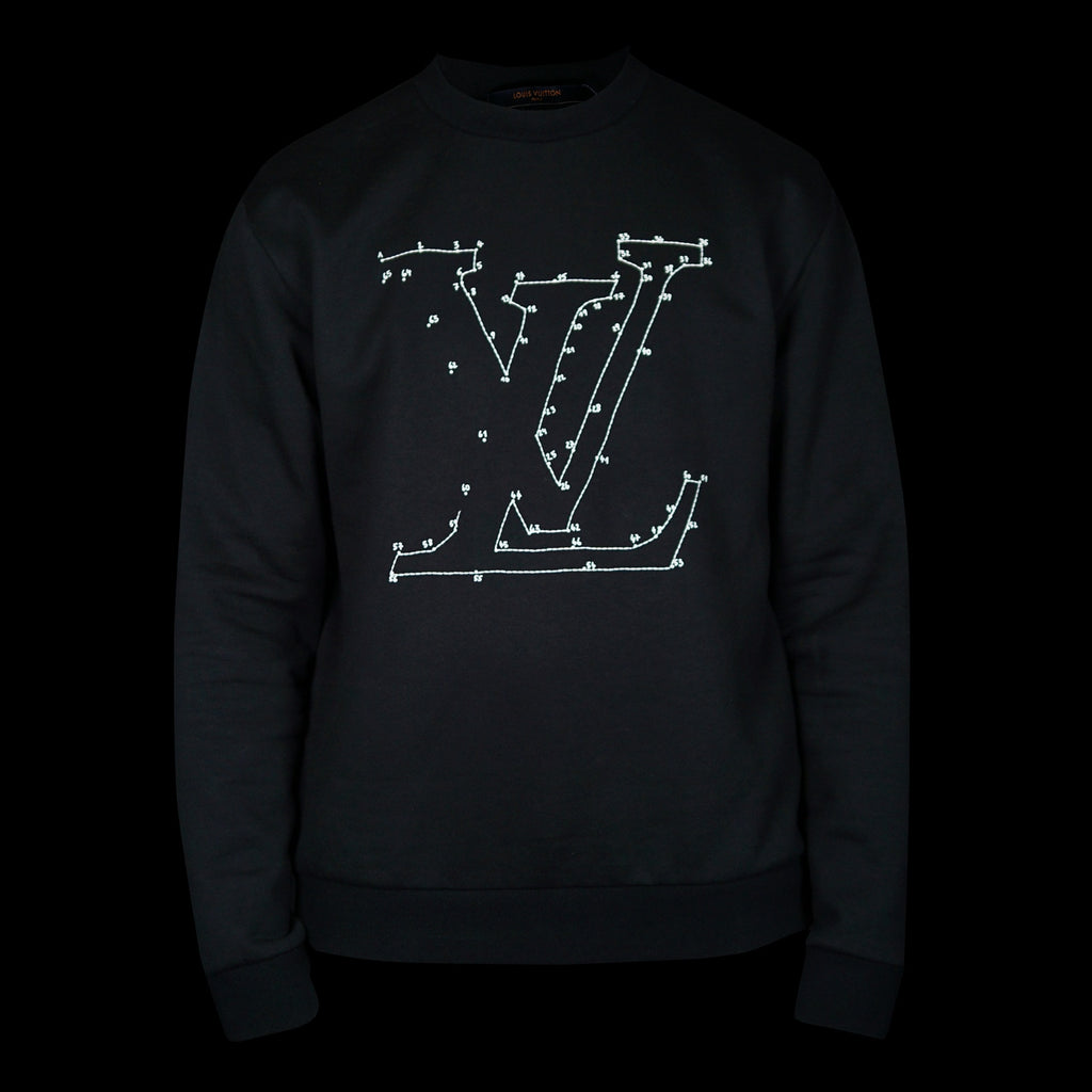 Louis Vuitton Stitch Print Embroidered Sweatshirt